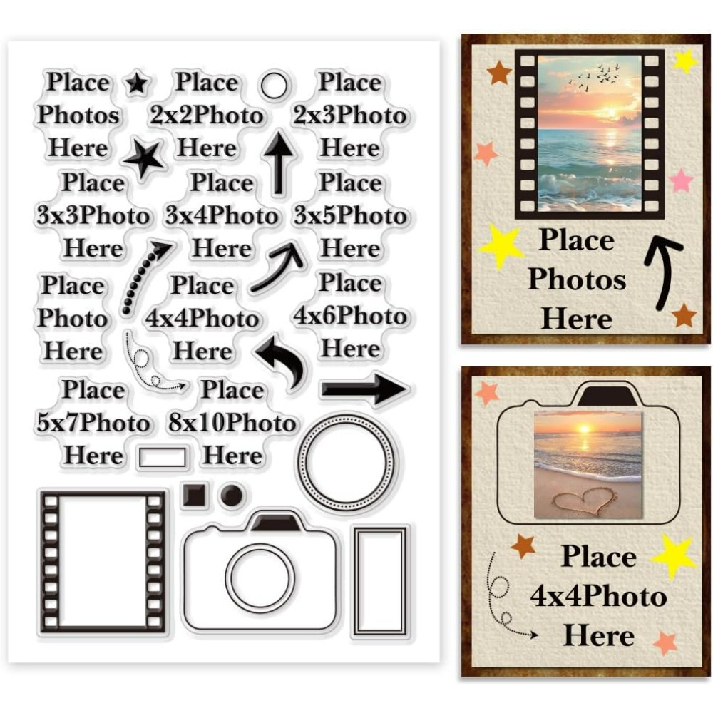 Photographic Memory - Place Photo Here Clear Stamp Arrow