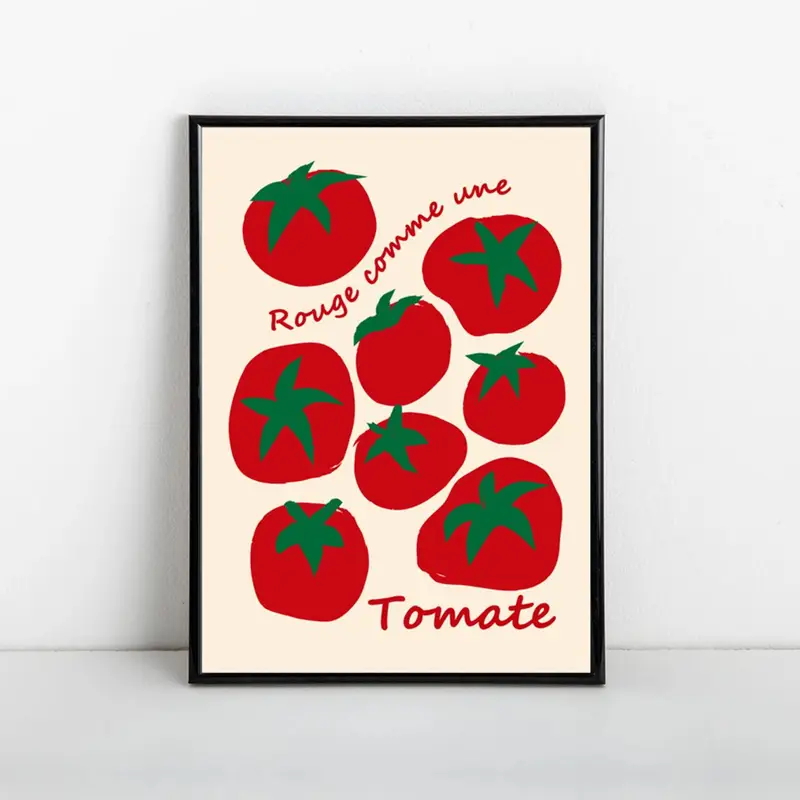 Modern Colorful Red Tomatoes W - Photography Art recension och pris