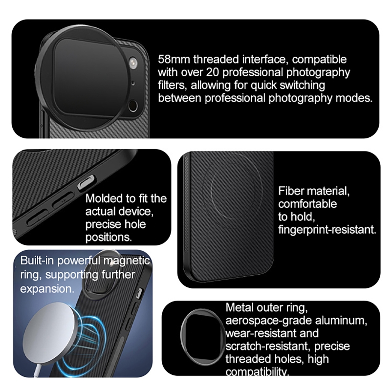 4 in 1 Lens 58mm Mobile Phone  - Nd Filter Set recension och pris