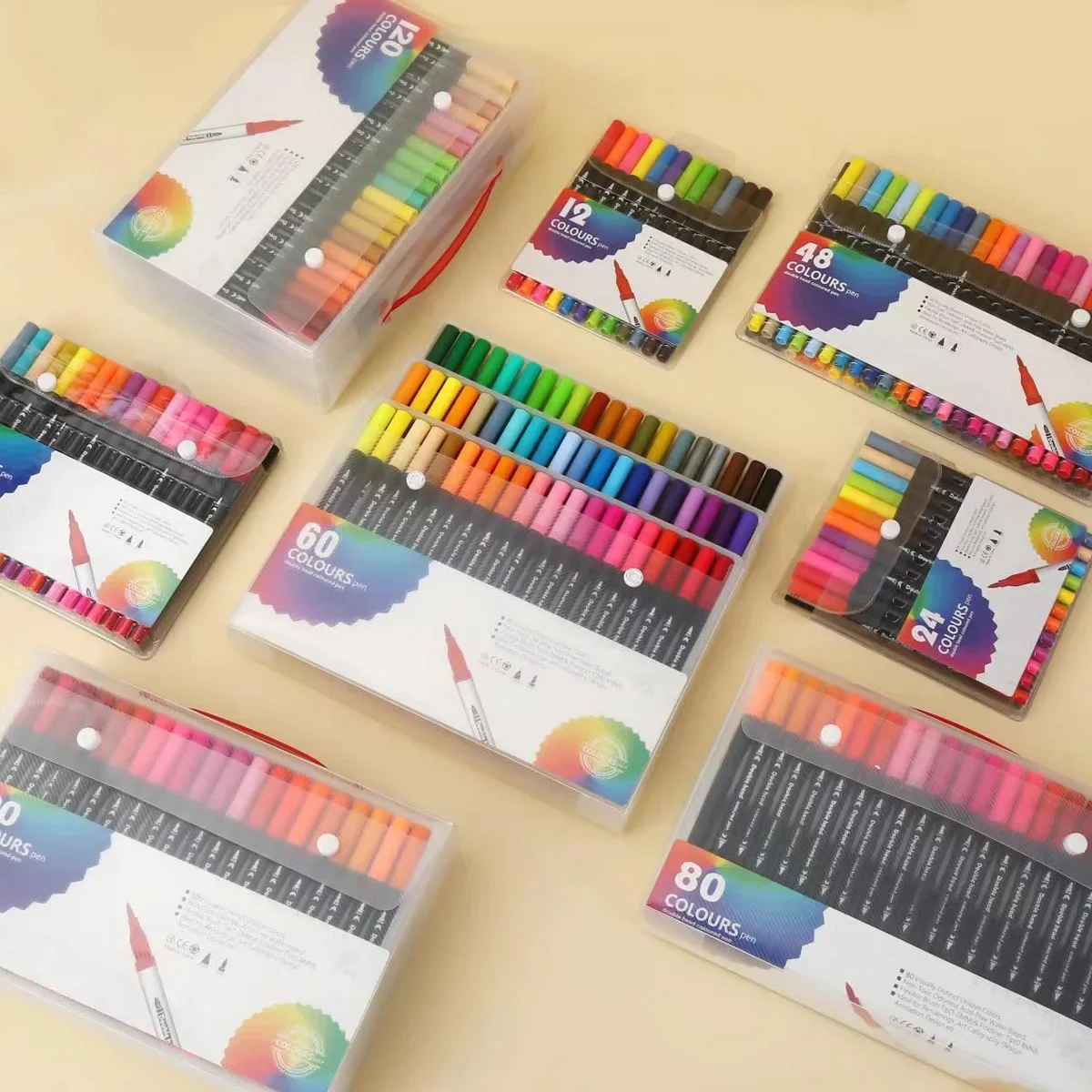 12-120 Colors Markers Set Dual - Photography Fine Art recension och pris