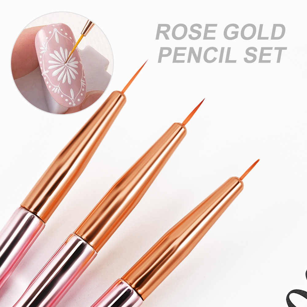 3/5Pcs/set Rose Gold  Nail Art - Photography Fine Art recension och pris