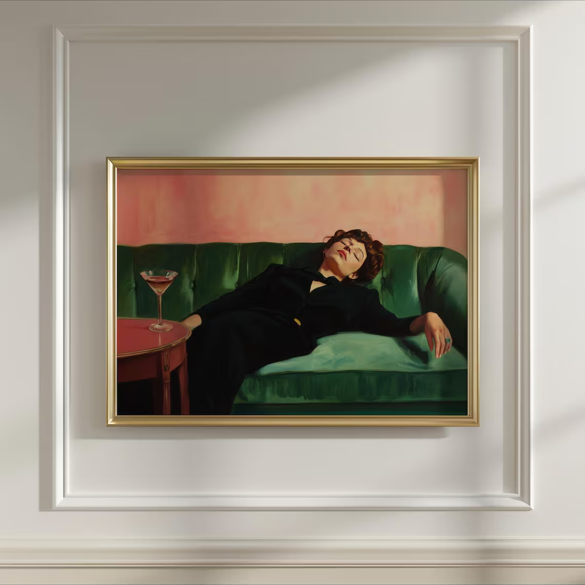 Woman on Couch with Martini |  - Photography Art recension och pris