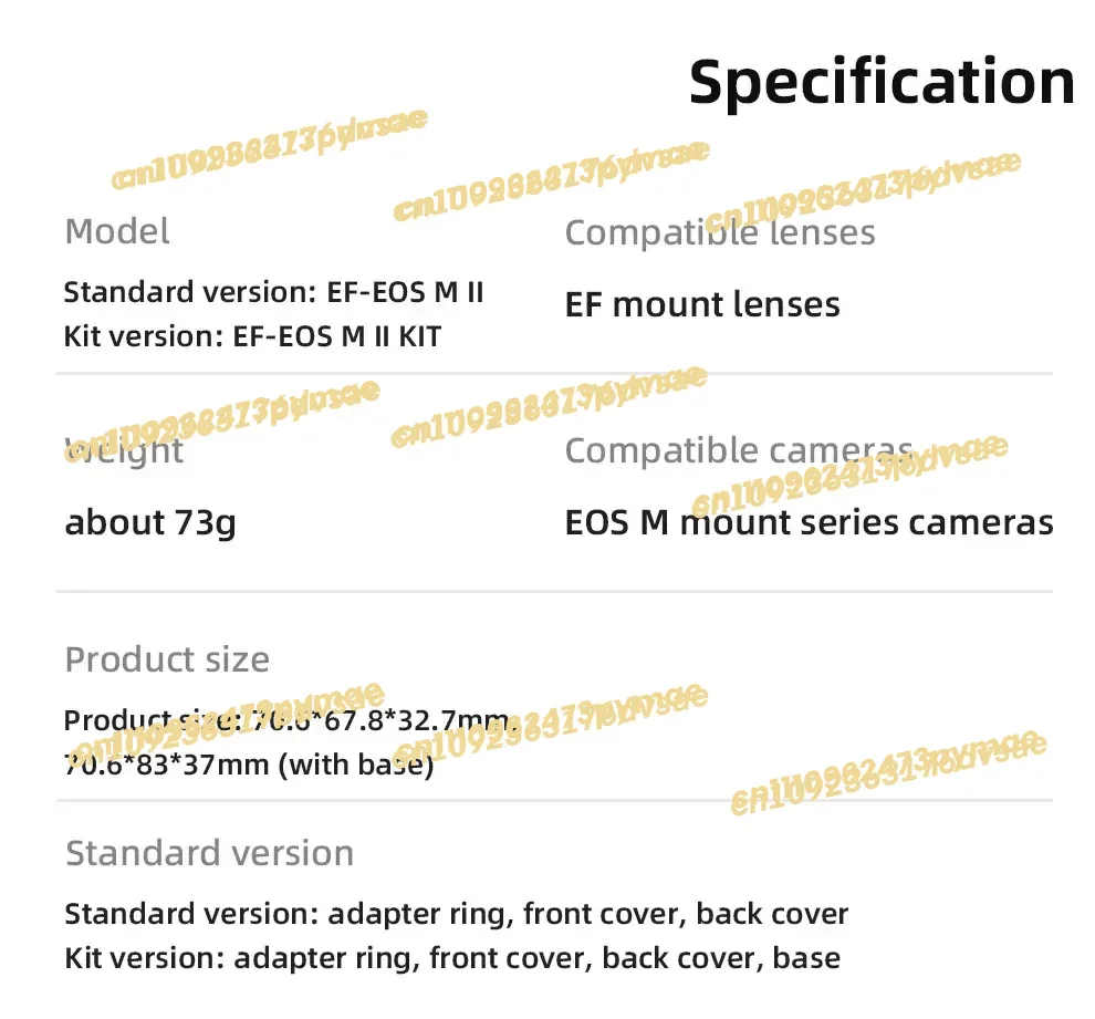 2025 New YONGNUO EFE.OSM II Au - Lens Adapter Ring recension och pris