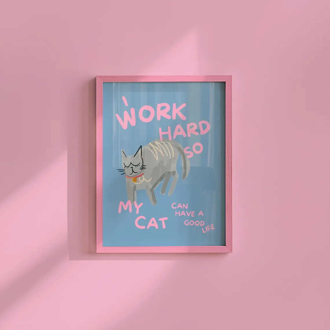 Humorous Cat Lover Wall Print  - Photography Art recension och pris