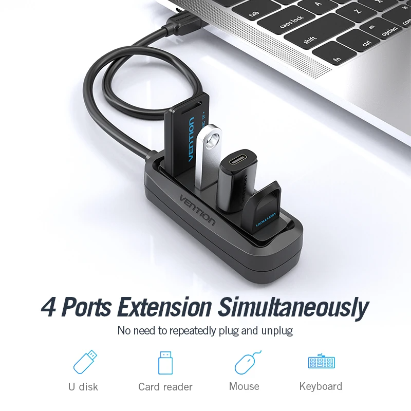 Vention USB 2.0 HUB 4 Port wit - Photography Kit Xiaomi recension och pris