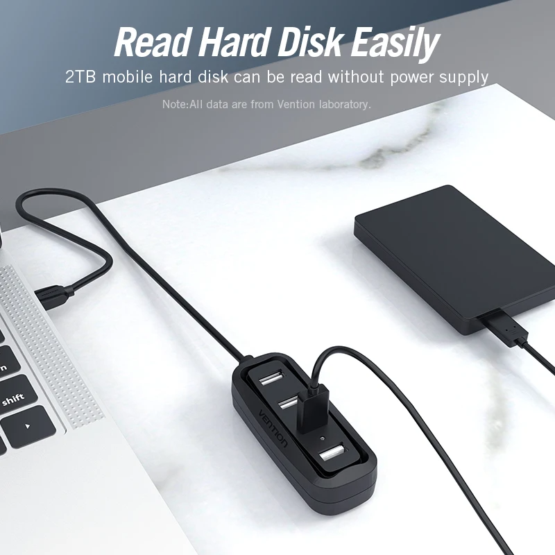 Vention USB 2.0 HUB 4 Port wit - Photography Kit Xiaomi recension och pris