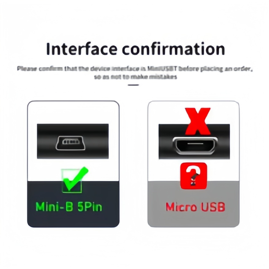 Short USB C to Mini USB Cable- - Photograph Mp3 recension och pris