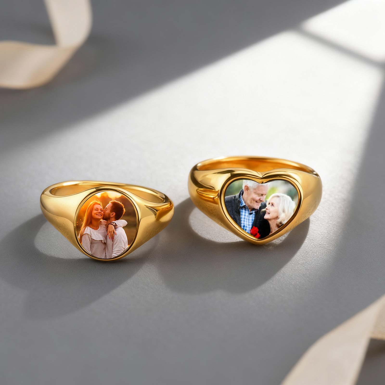Custom Photo Signet Ring for W - Photographic Memory recension och pris