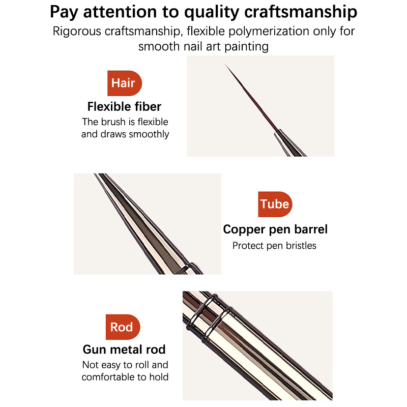 1Pcs Nail Art Brushes French N - Photography Fine Art recension och pris