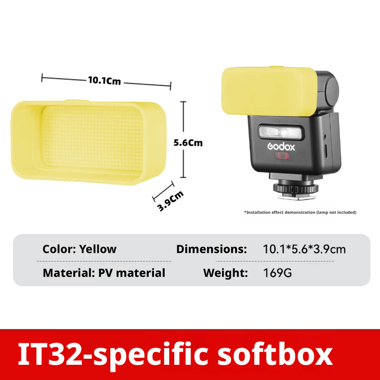 Diffuser for Godox iT32 Mini F - Photography Yellow Light recension och pris
