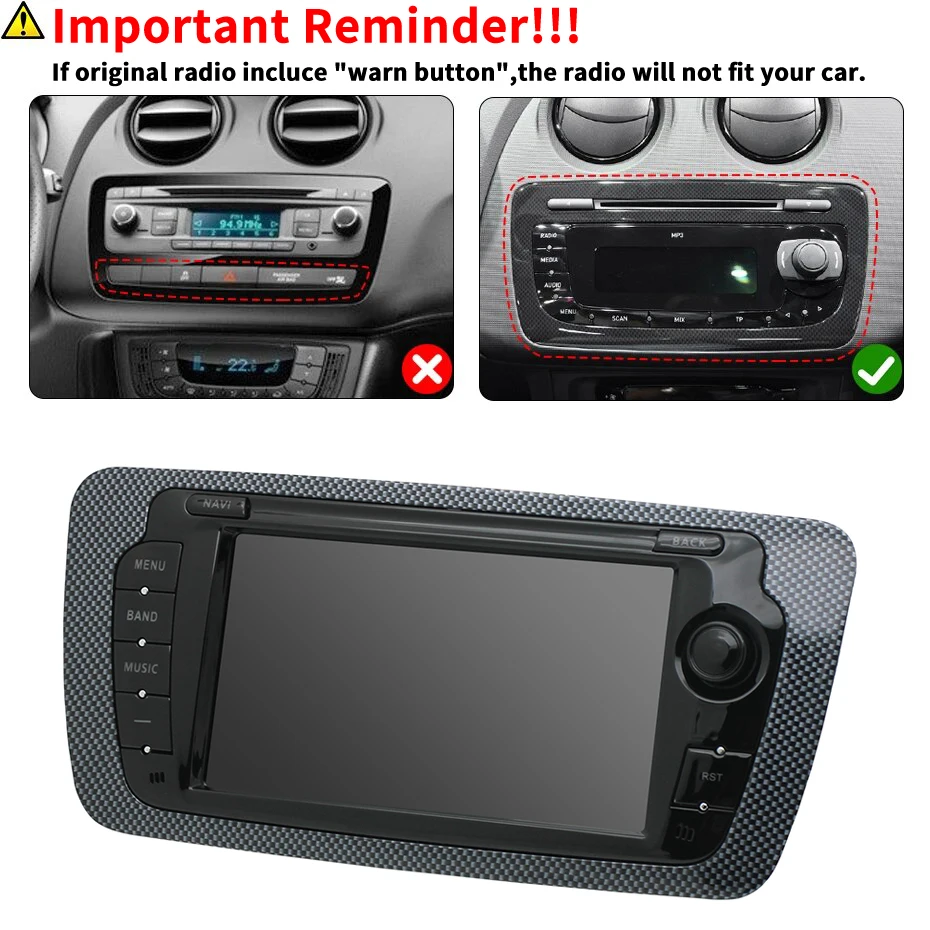 2 Din Car Radio for Seat Ibiza - Photograph Mp3 recension och pris