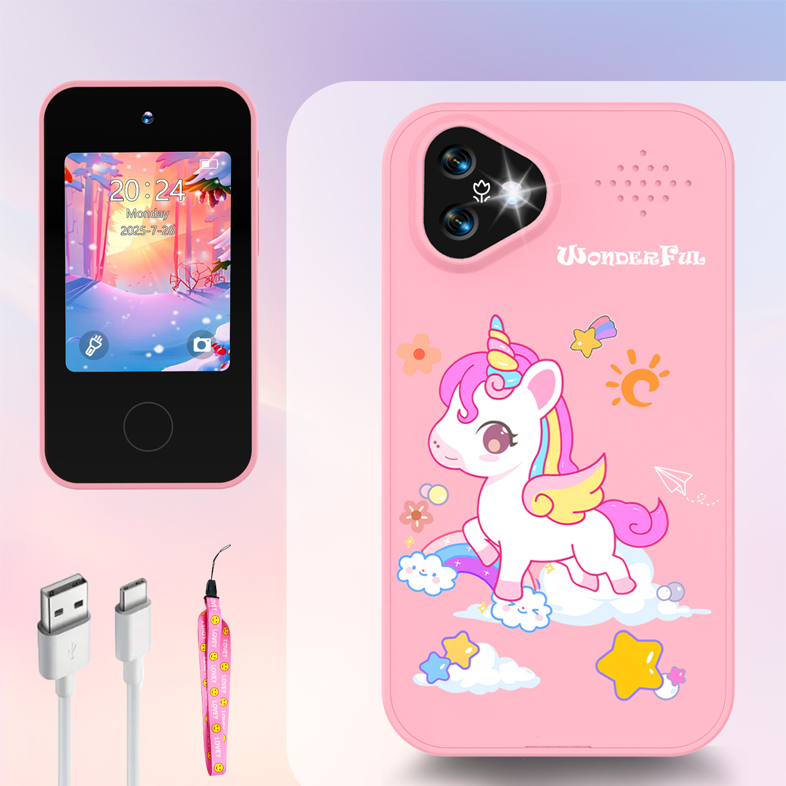Unicorn Kids Smart Phone Camer - Photograph Mp3 recension och pris