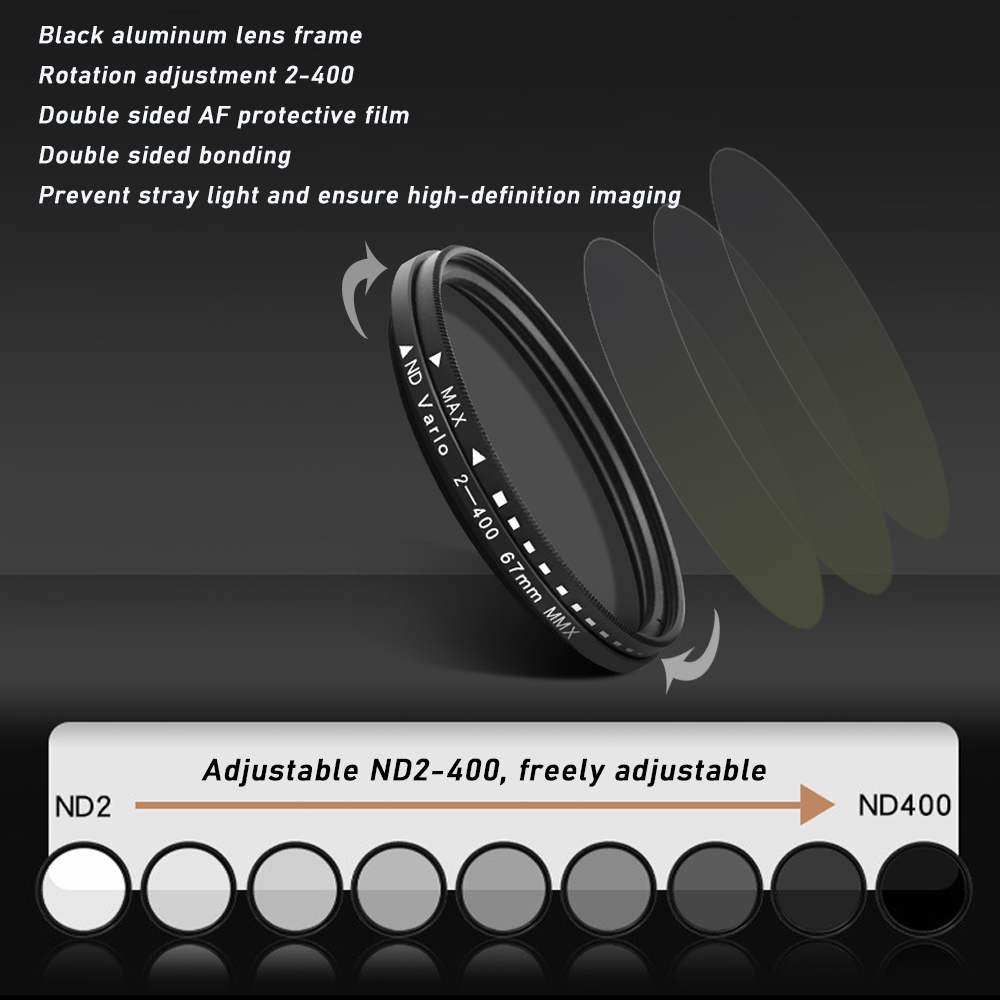 67mm Clip-on ND2-400 Phone Cam - Nd Filter Set recension och pris