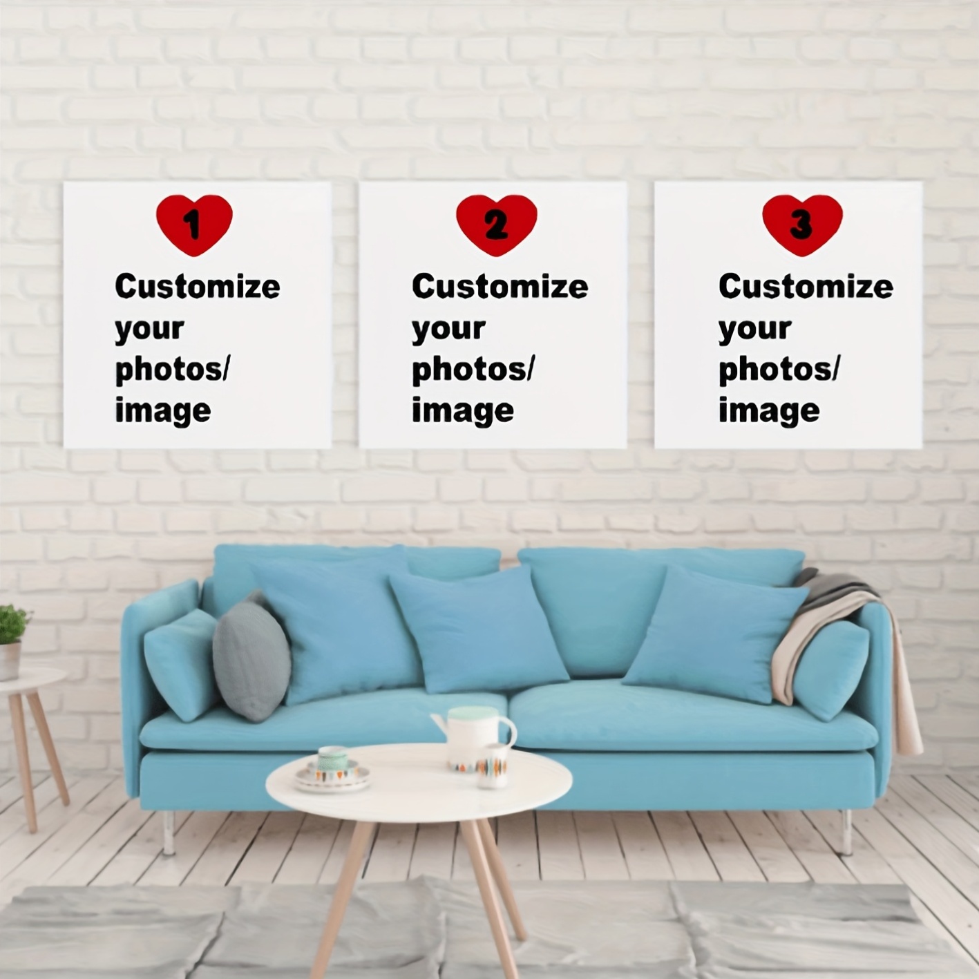 3pcs/set Custom Square Canvas  - Photography Interior recension och pris