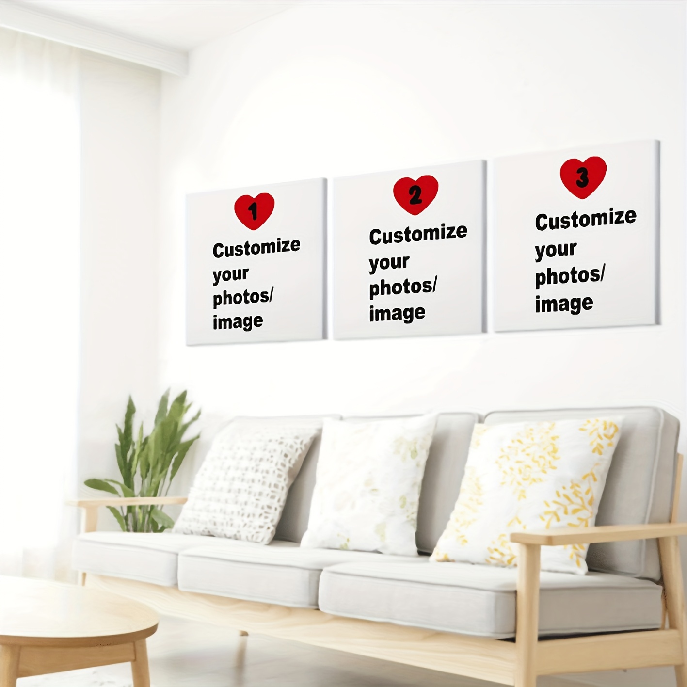 3pcs/set Custom Square Canvas  - Photography Interior recension och pris