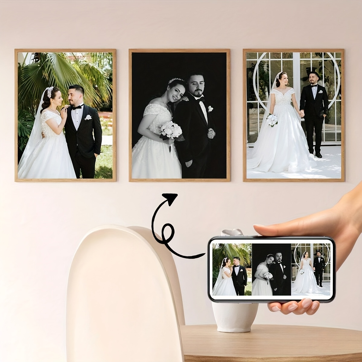 3pcs/set Custom Square Canvas  - Photography Interior recension och pris