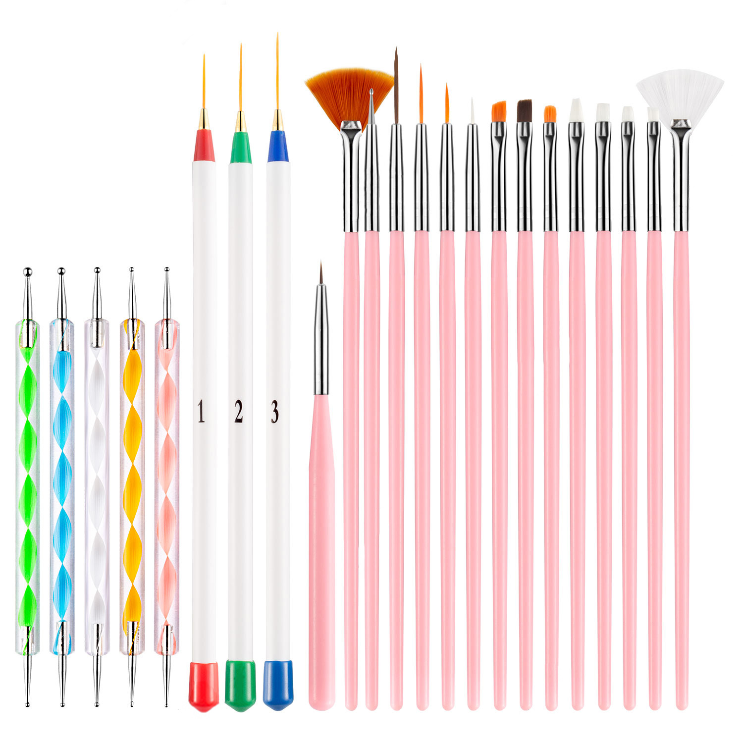 23PCS Nail Art Brushes Kit Lin - Photography Fine Art recension och pris