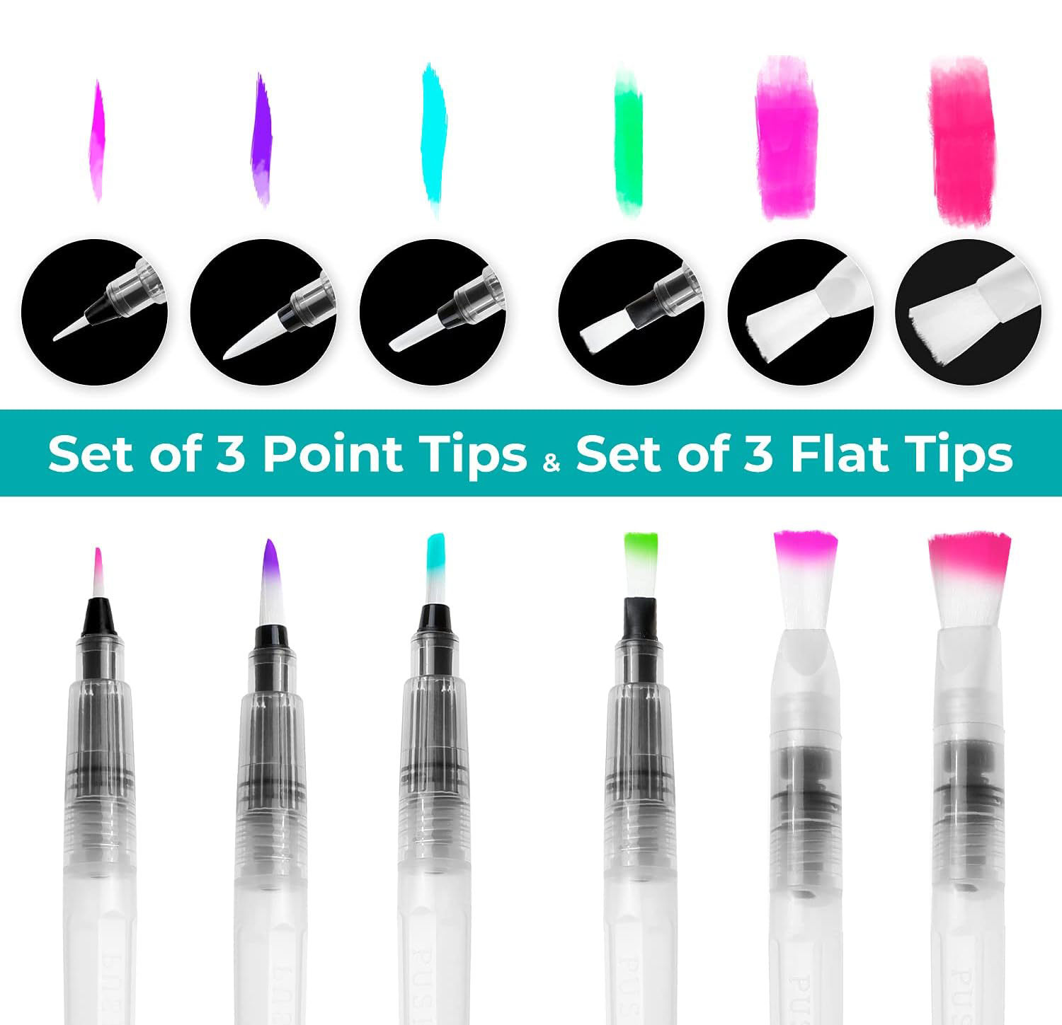 6/12/18pcs Water Color Brush P - Photography Fine Art recension och pris