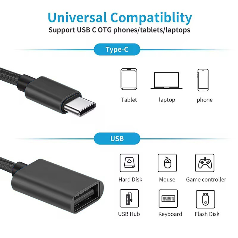USB C to USB OTG Data Cable Ad - Photography Kit Xiaomi recension och pris
