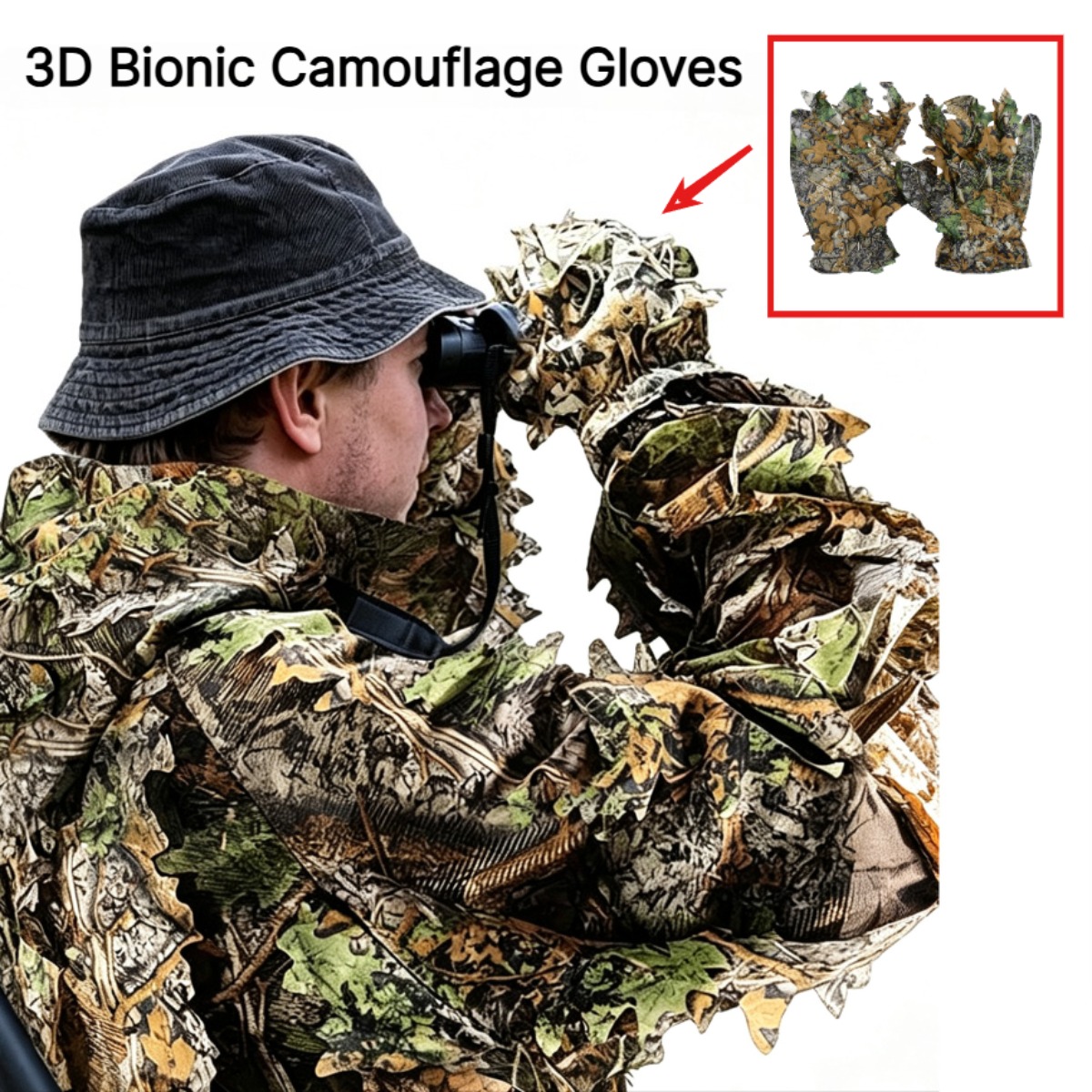 3D Camouflage Leaf Hunting Glo - Photography Training recension och pris